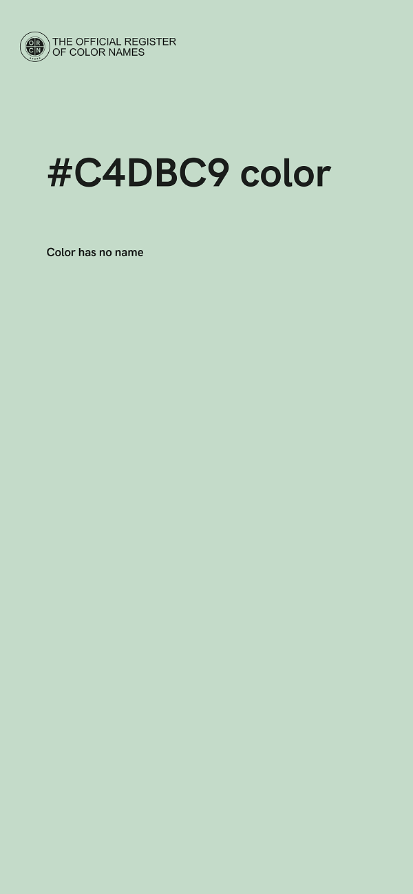 #C4DBC9 color image