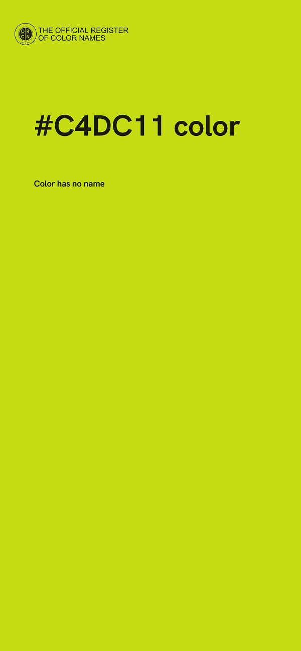 #C4DC11 color image
