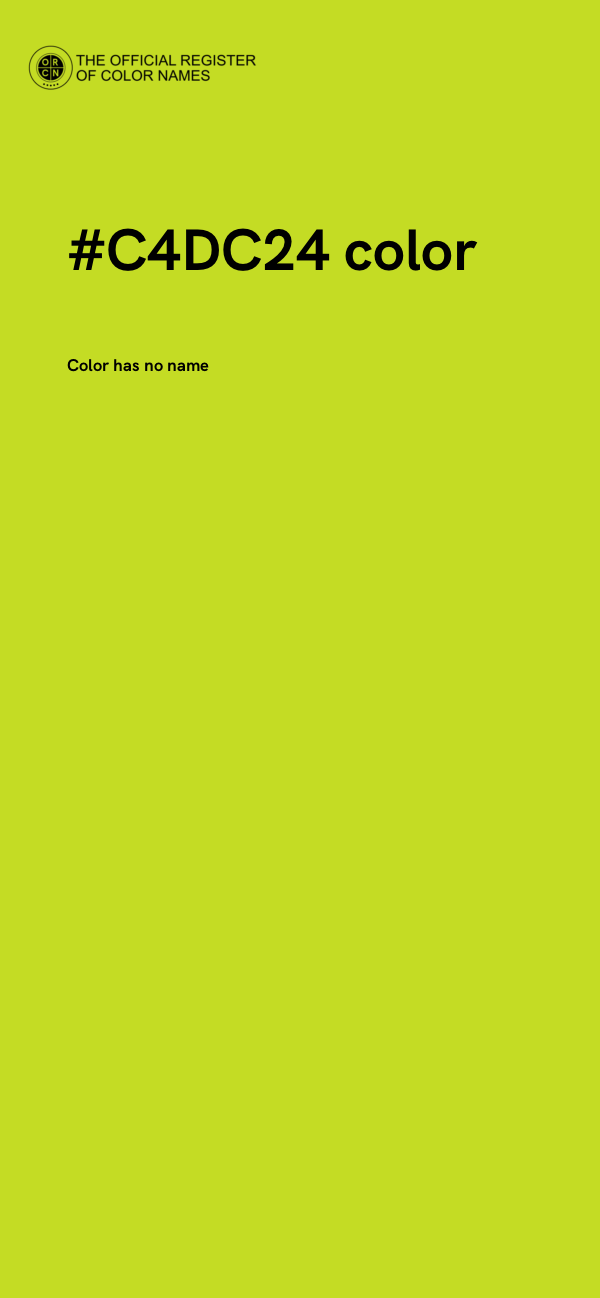 #C4DC24 color image