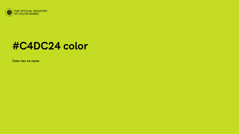 #C4DC24 color image