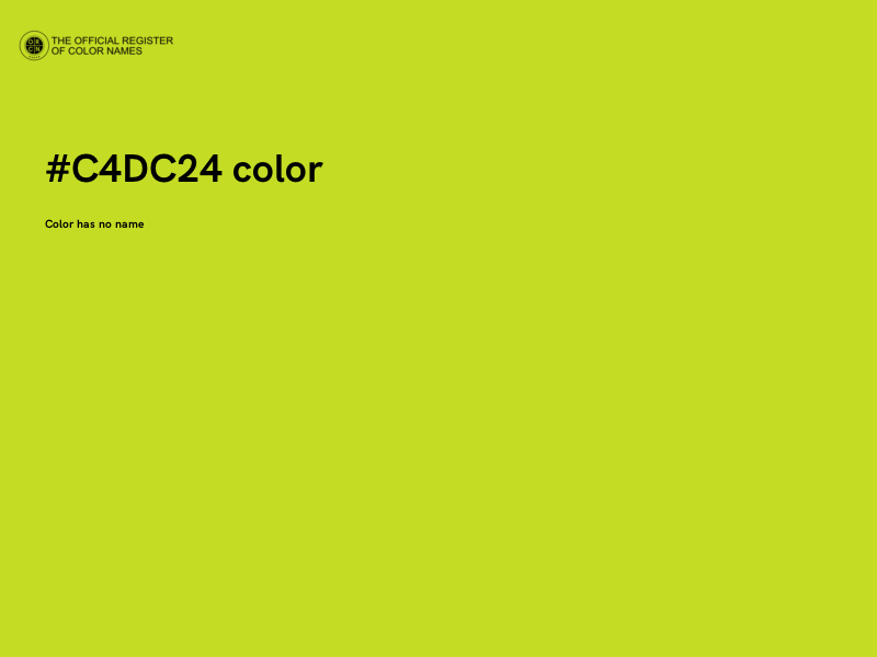 #C4DC24 color image