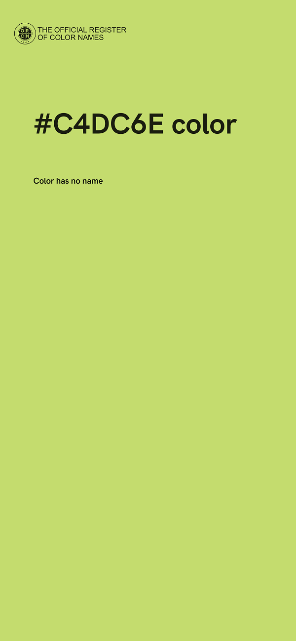 #C4DC6E color image