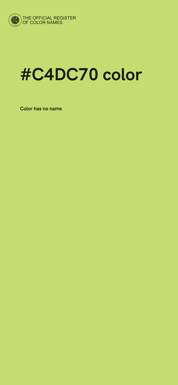 #C4DC70 color image
