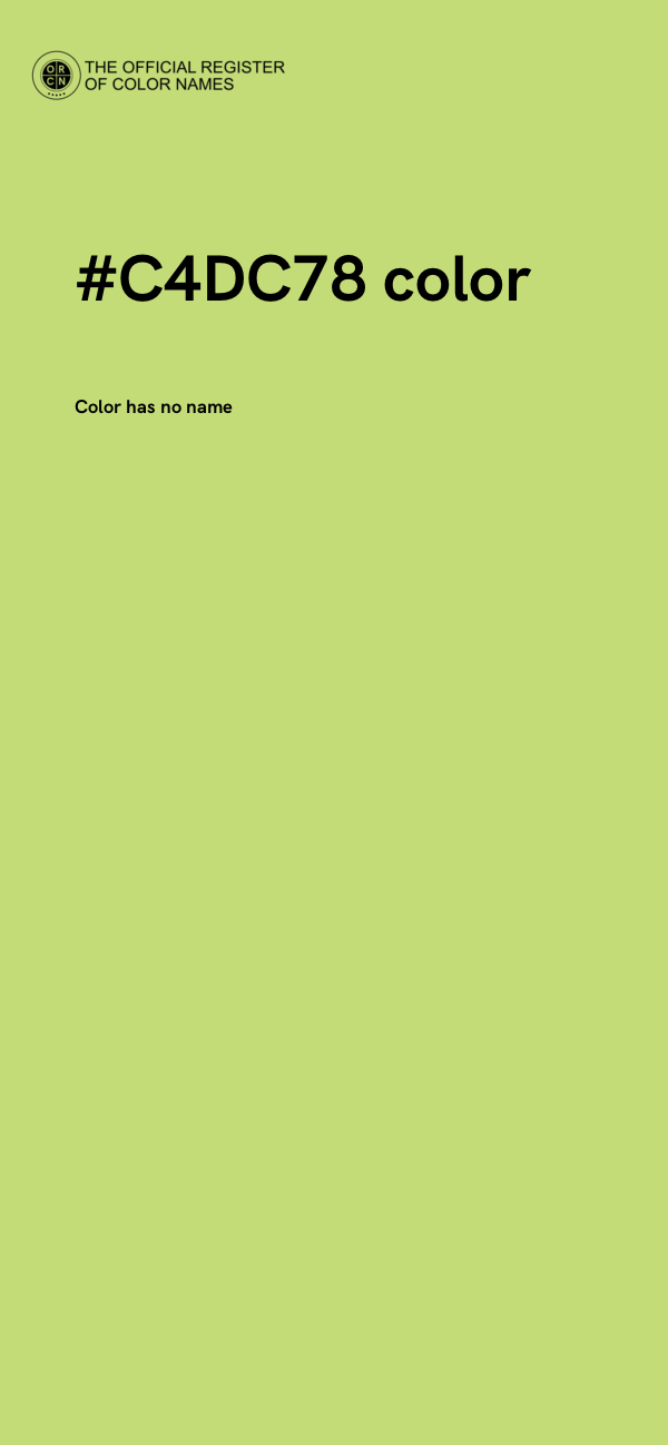 #C4DC78 color image