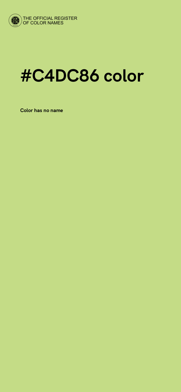 #C4DC86 color image