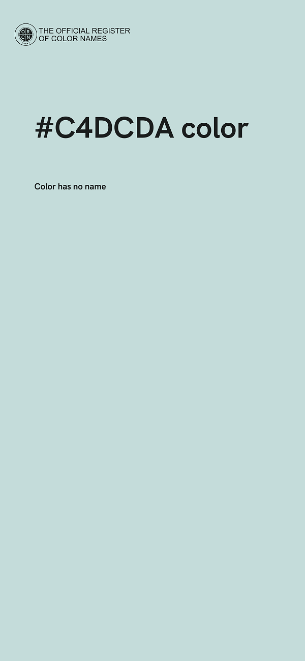 #C4DCDA color image