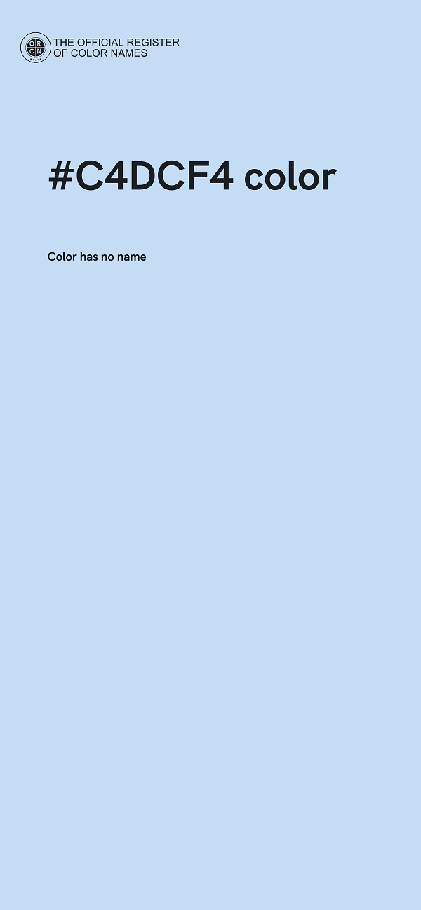 #C4DCF4 color image