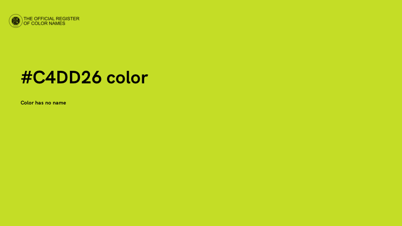 #C4DD26 color image
