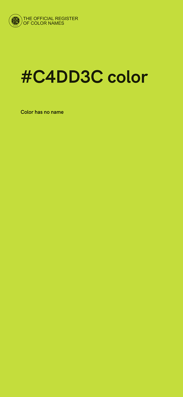 #C4DD3C color image