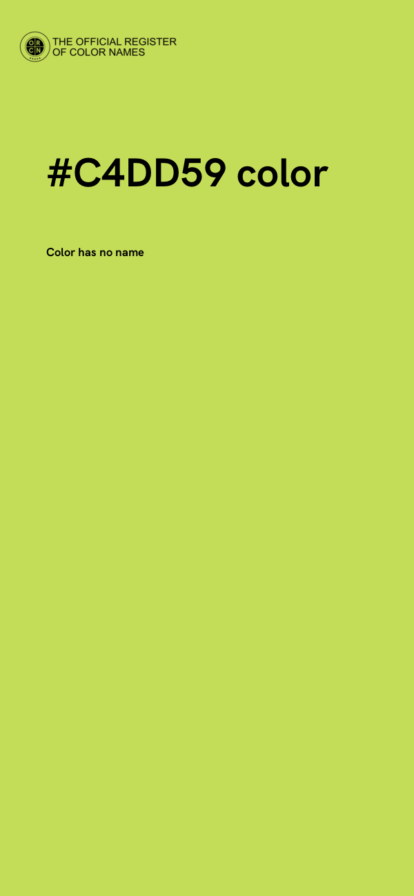 #C4DD59 color image
