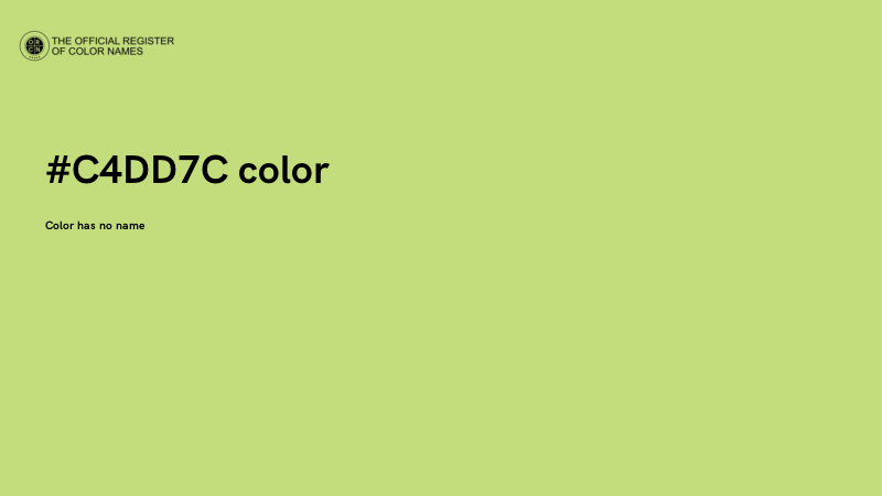 #C4DD7C color image