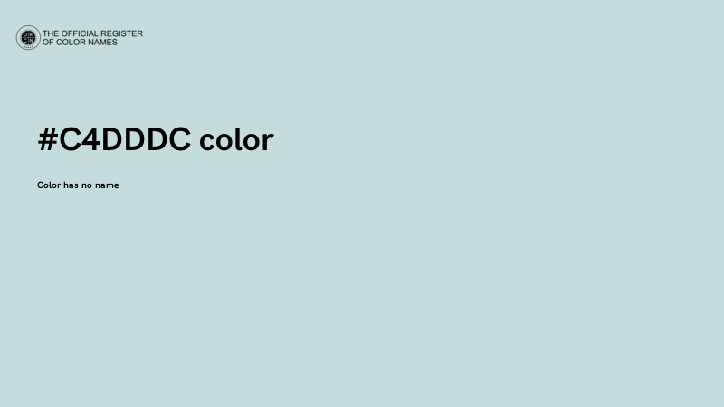 #C4DDDC color image