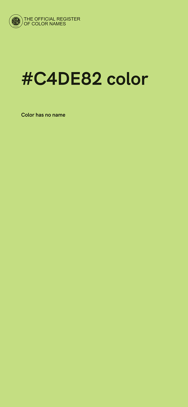 #C4DE82 color image