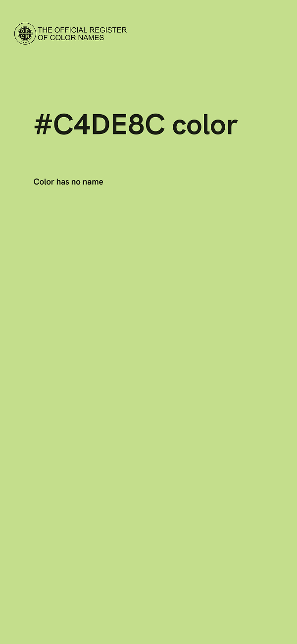 #C4DE8C color image