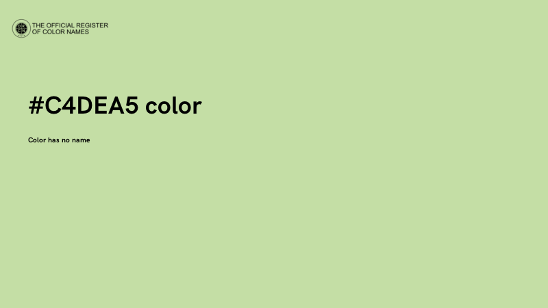 #C4DEA5 color image