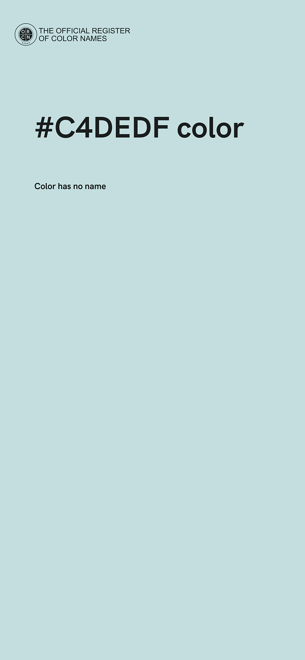#C4DEDF color image