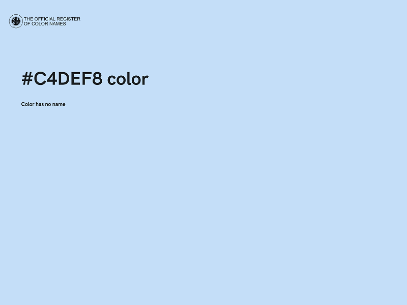#C4DEF8 color image