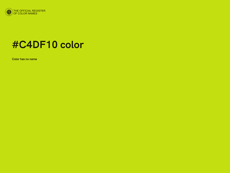 #C4DF10 color image