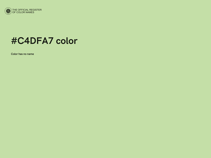 #C4DFA7 color image