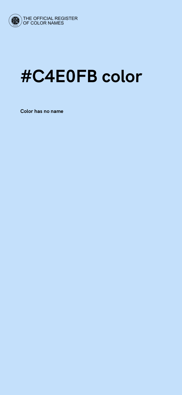 #C4E0FB color image