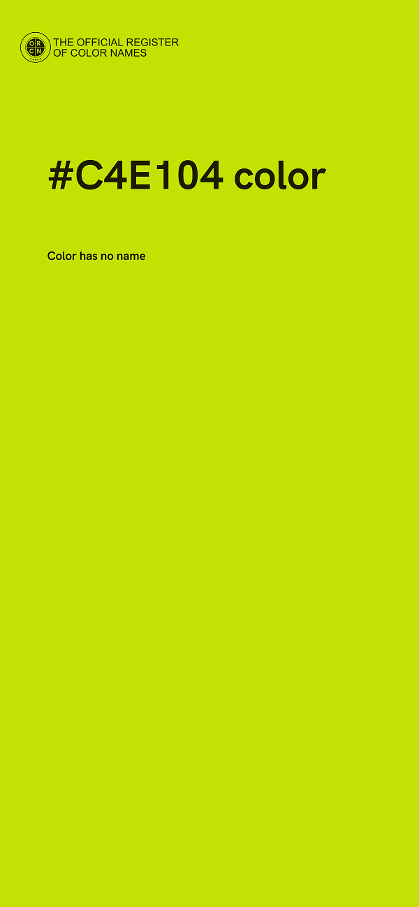 #C4E104 color image