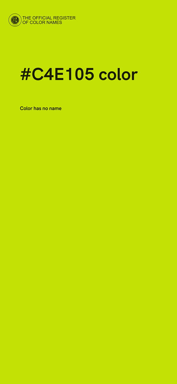 #C4E105 color image