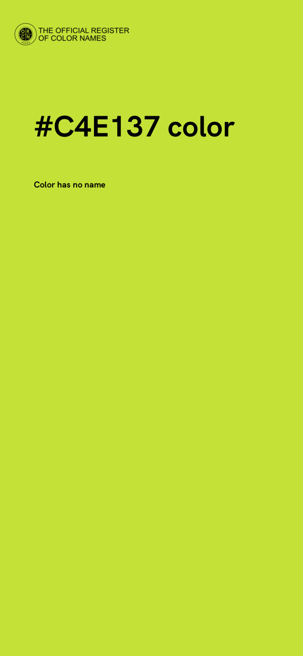 #C4E137 color image