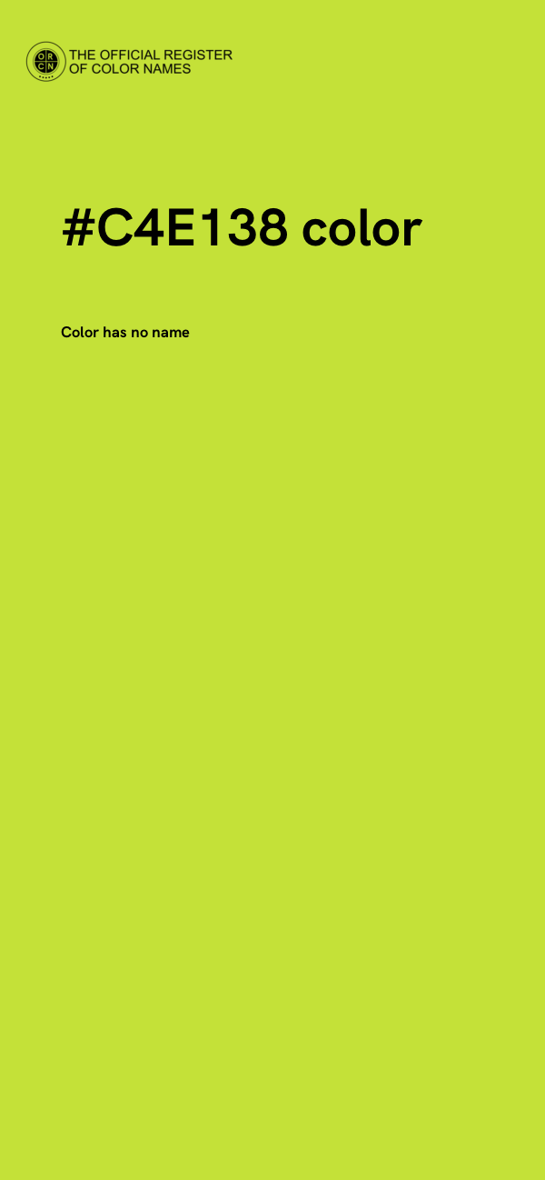 #C4E138 color image