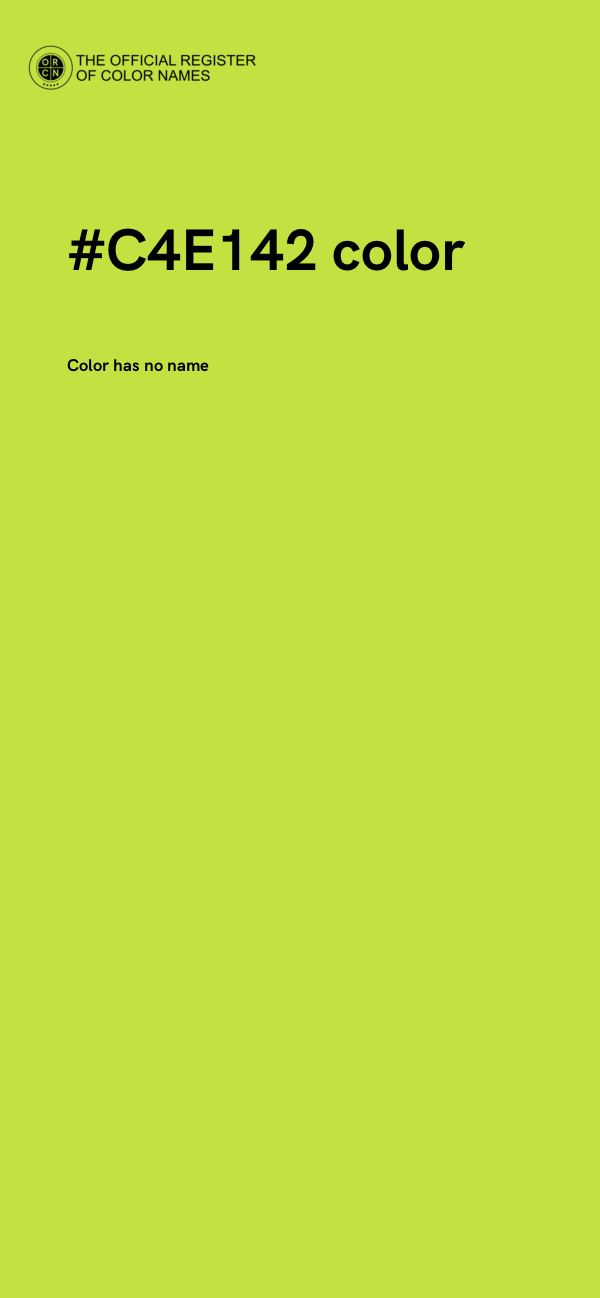 #C4E142 color image