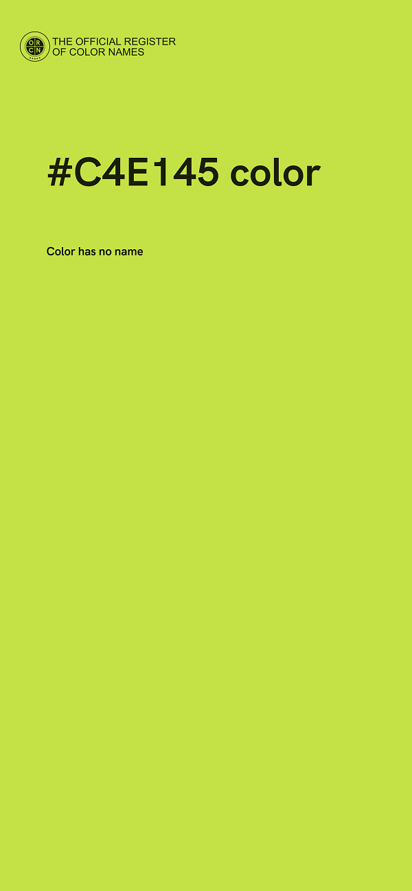 #C4E145 color image
