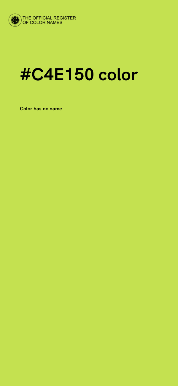#C4E150 color image