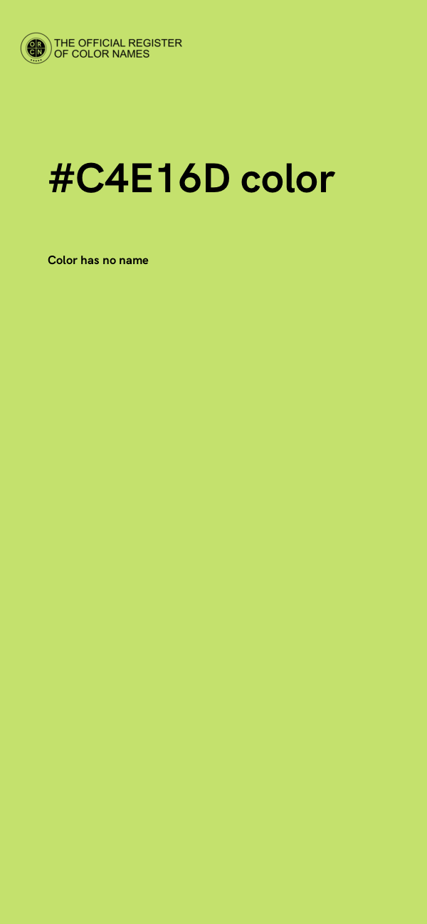 #C4E16D color image