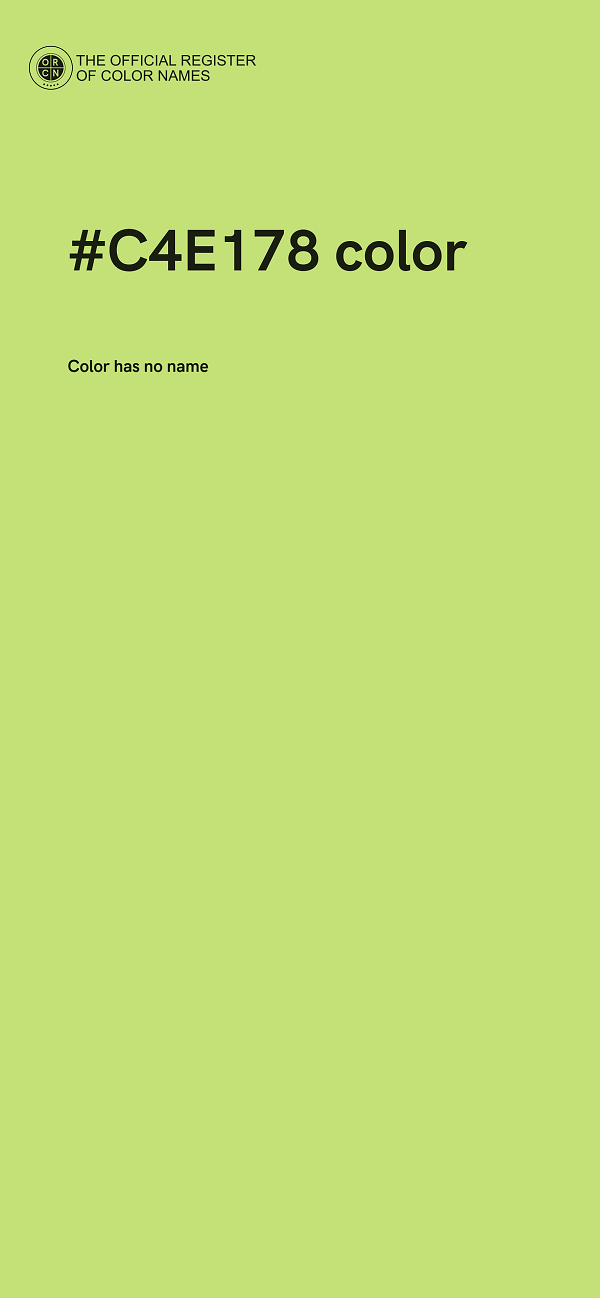 #C4E178 color image
