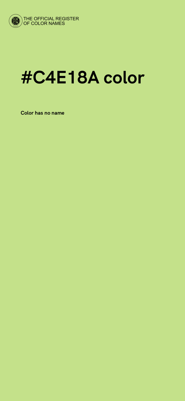 #C4E18A color image