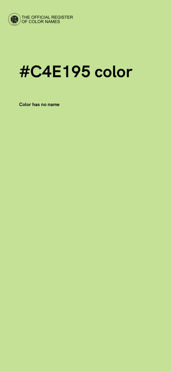 #C4E195 color image