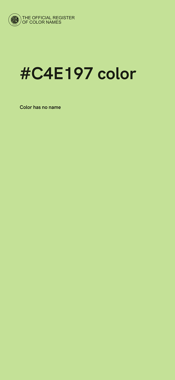 #C4E197 color image