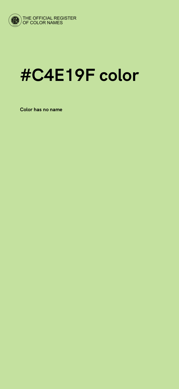 #C4E19F color image