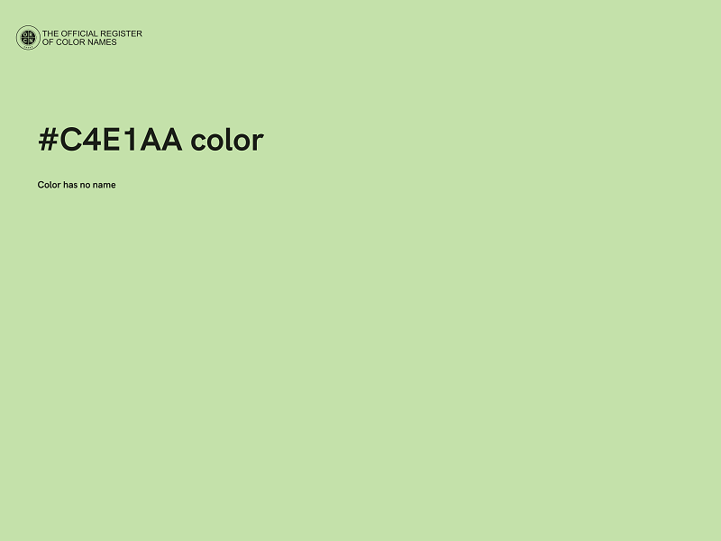 #C4E1AA color image