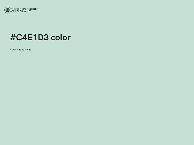 #C4E1D3 color image