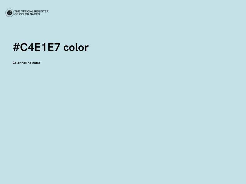 #C4E1E7 color image