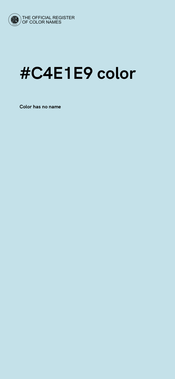 #C4E1E9 color image