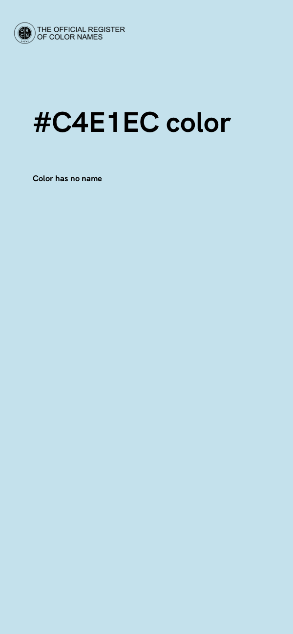 #C4E1EC color image