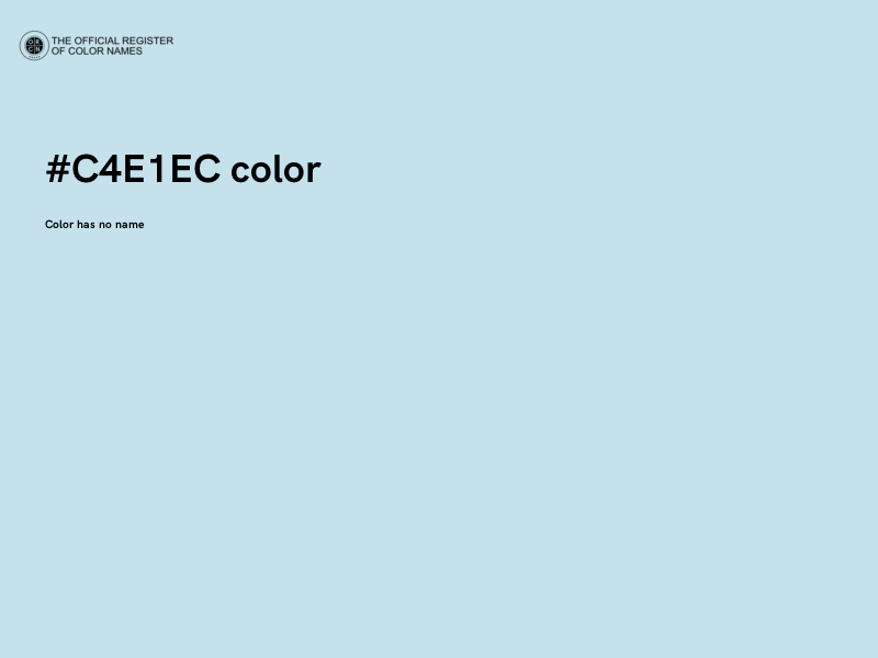 #C4E1EC color image