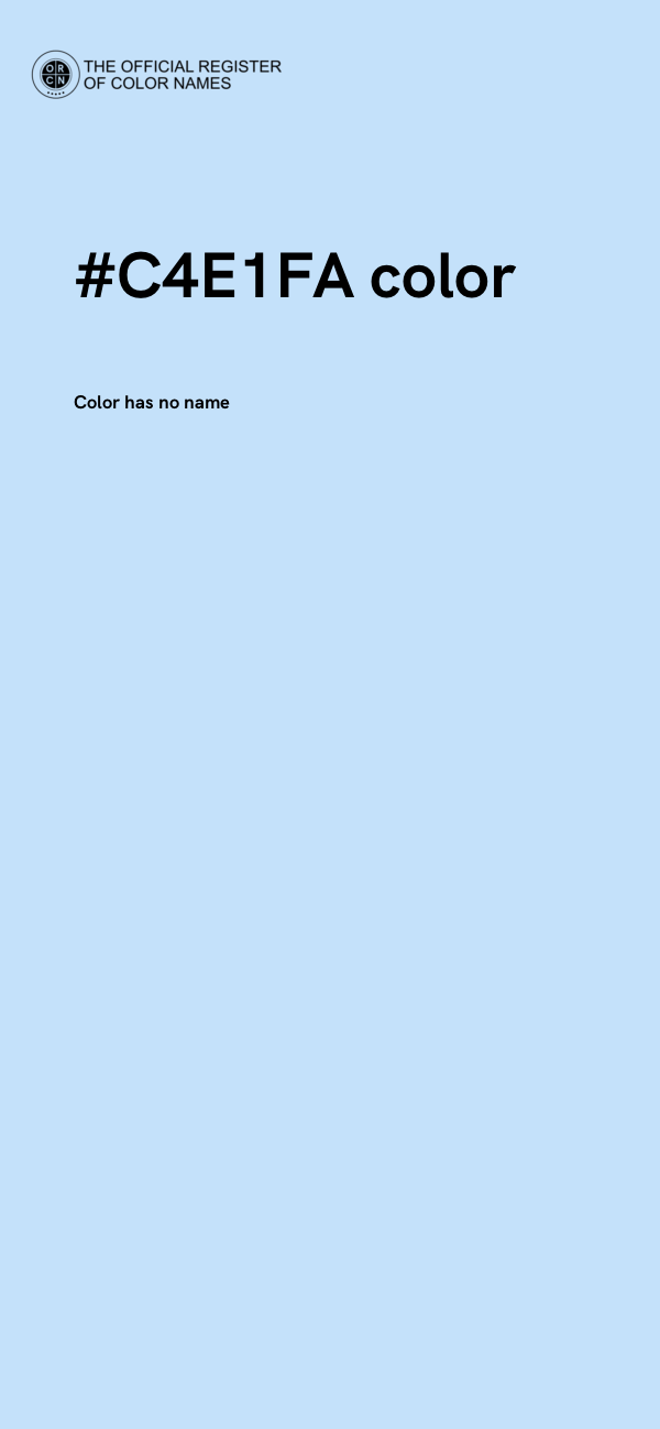 #C4E1FA color image
