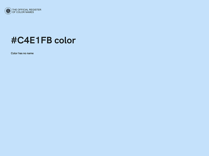 #C4E1FB color image