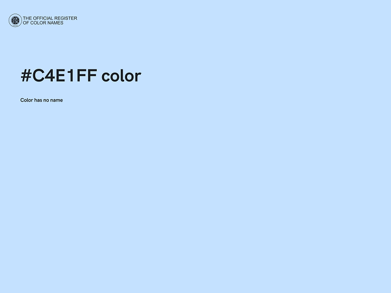 #C4E1FF color image