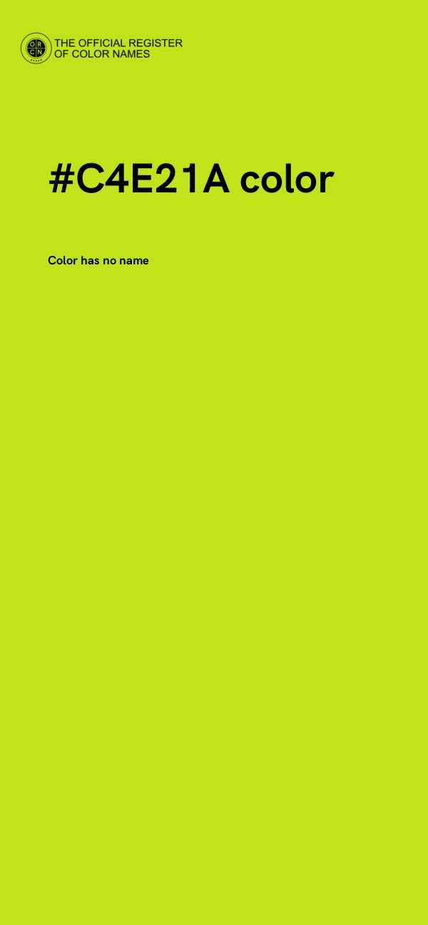 #C4E21A color image