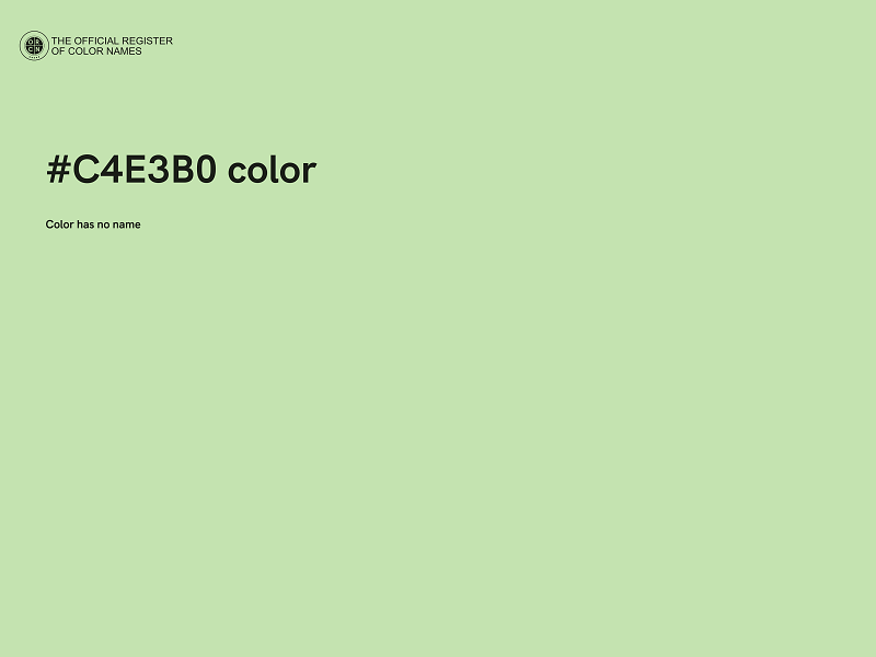 #C4E3B0 color image