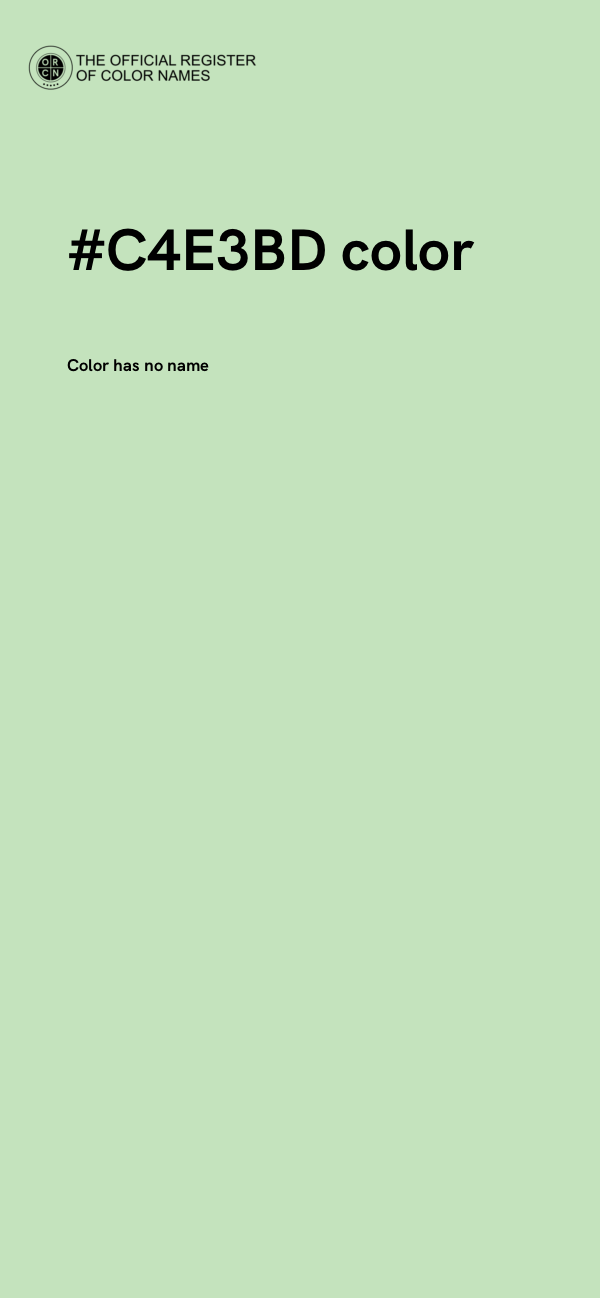 #C4E3BD color image