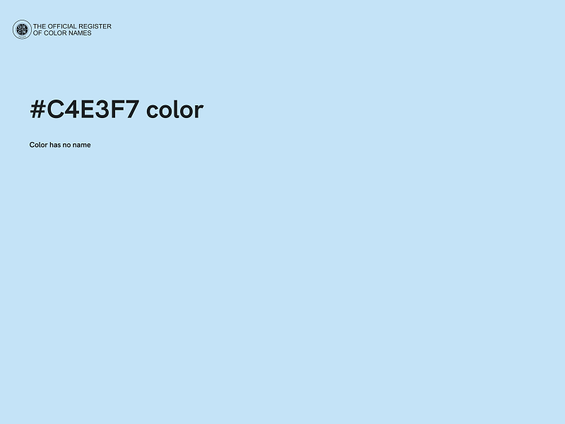 #C4E3F7 color image